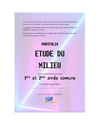ISFJ - Etude du Milieu portfolio 1ère et 2ème commune