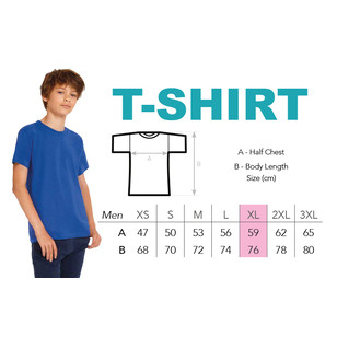 T-Shirt modèle homme XL avec logo de l'école - ISFJ